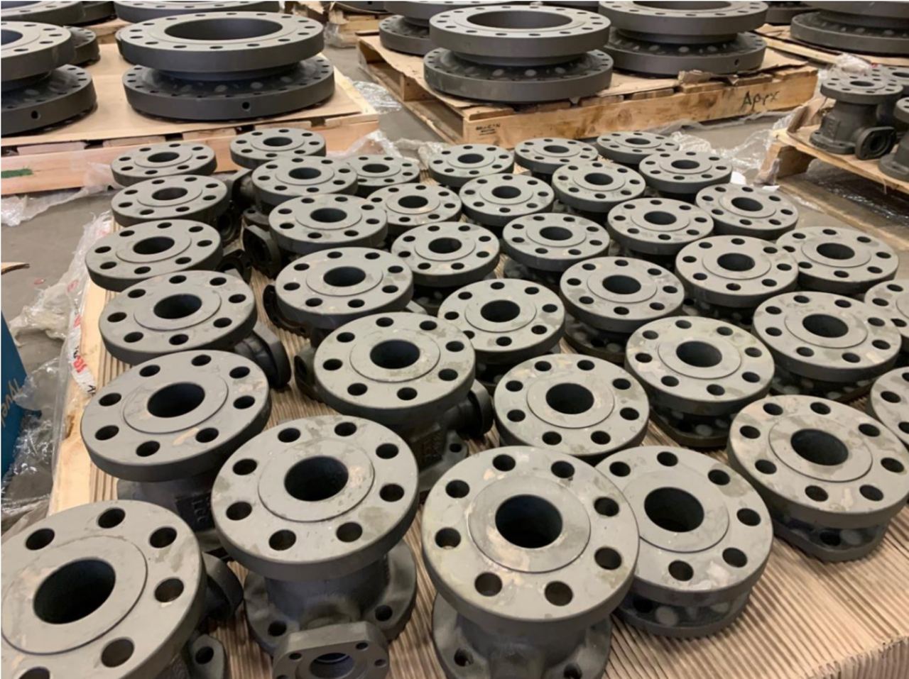 Parts coated in protective coatings