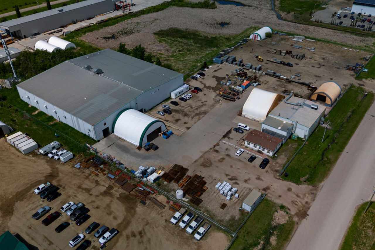 The IPC facilities in Sherwood Park, Alberta, shown from above by drone.